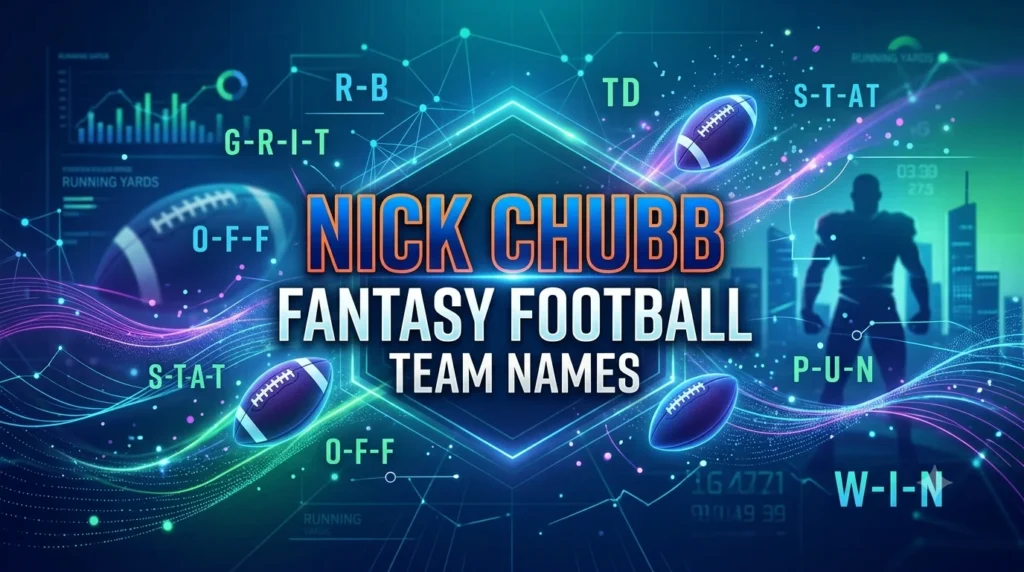 nick chubb fantasy football team names