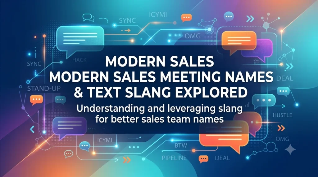 sales meeting names