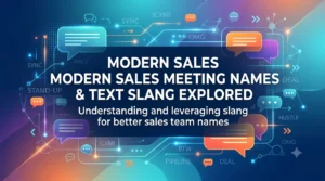 sales meeting names