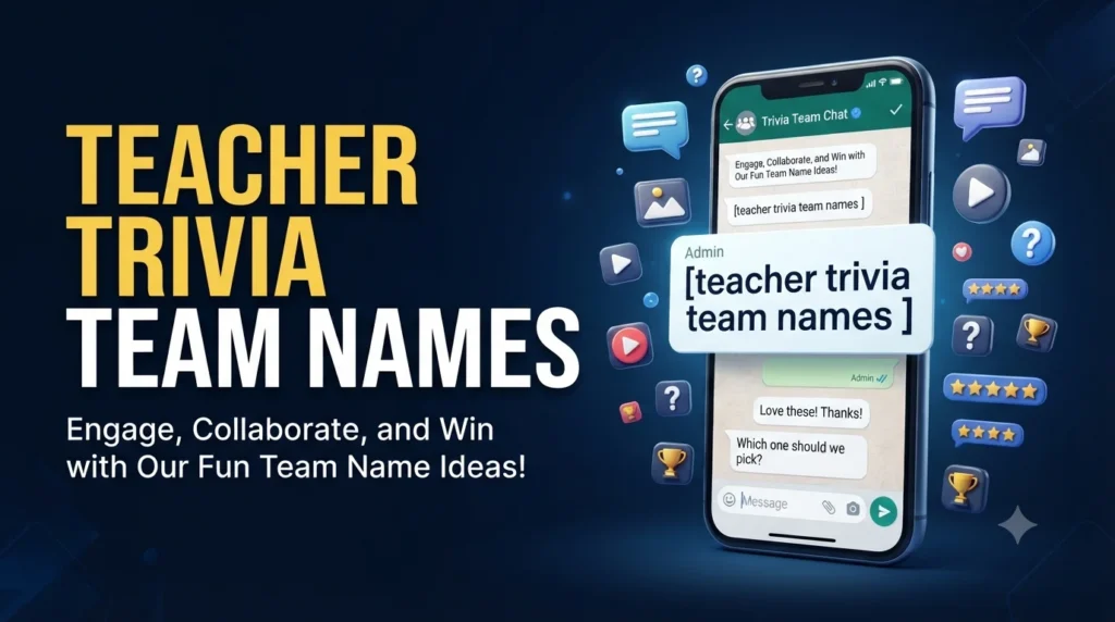 teacher trivia team names